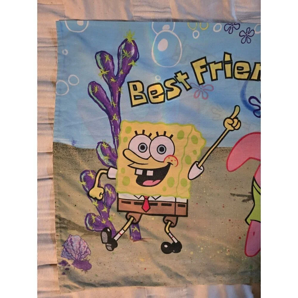 Vintage 2000 Spongebob Squarepants Patrick Best Friends Pillowcase